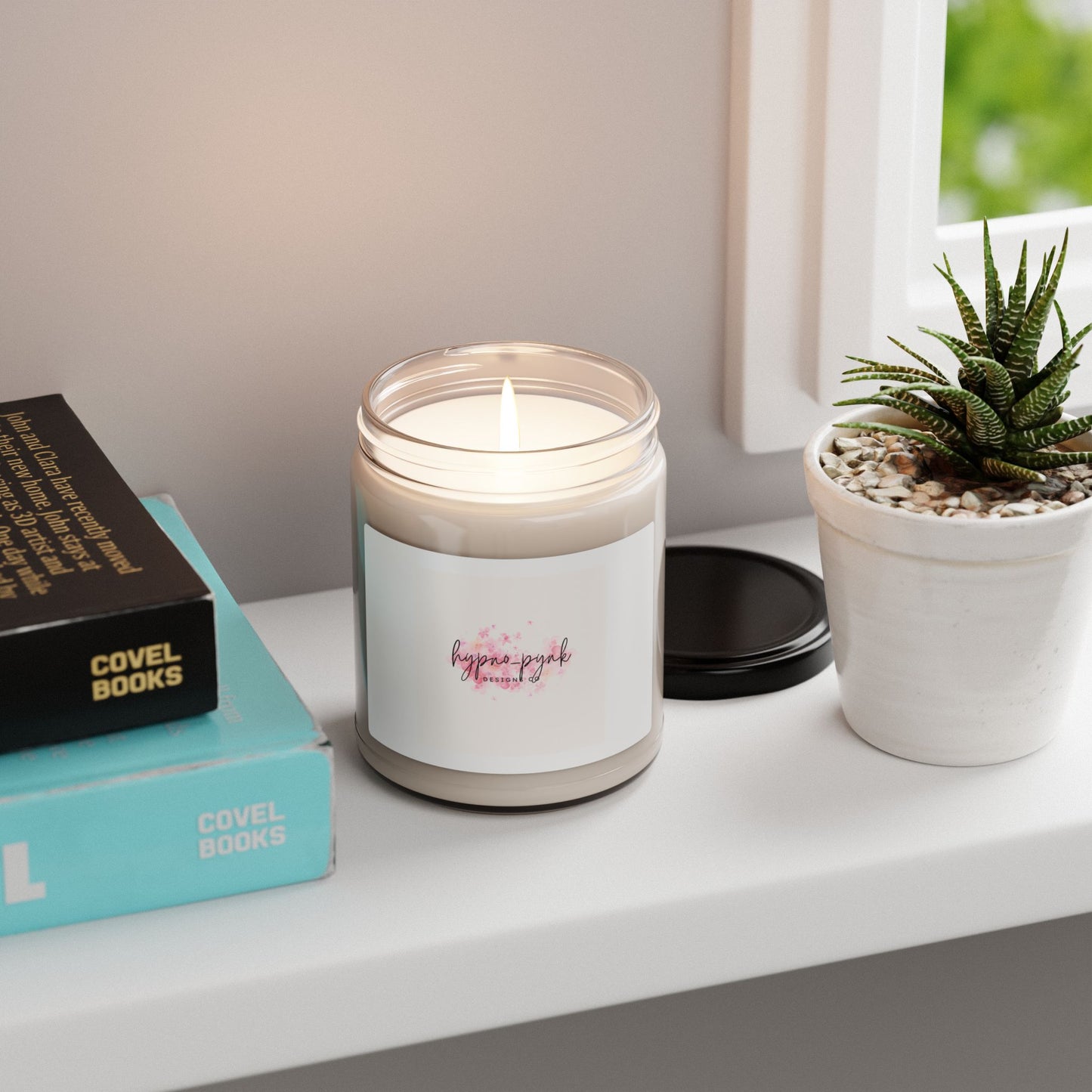 Hypno-Pink Scented Soy Candle, Mindfulness Candle, Aromatherapy Candle, Self-Care Essential
