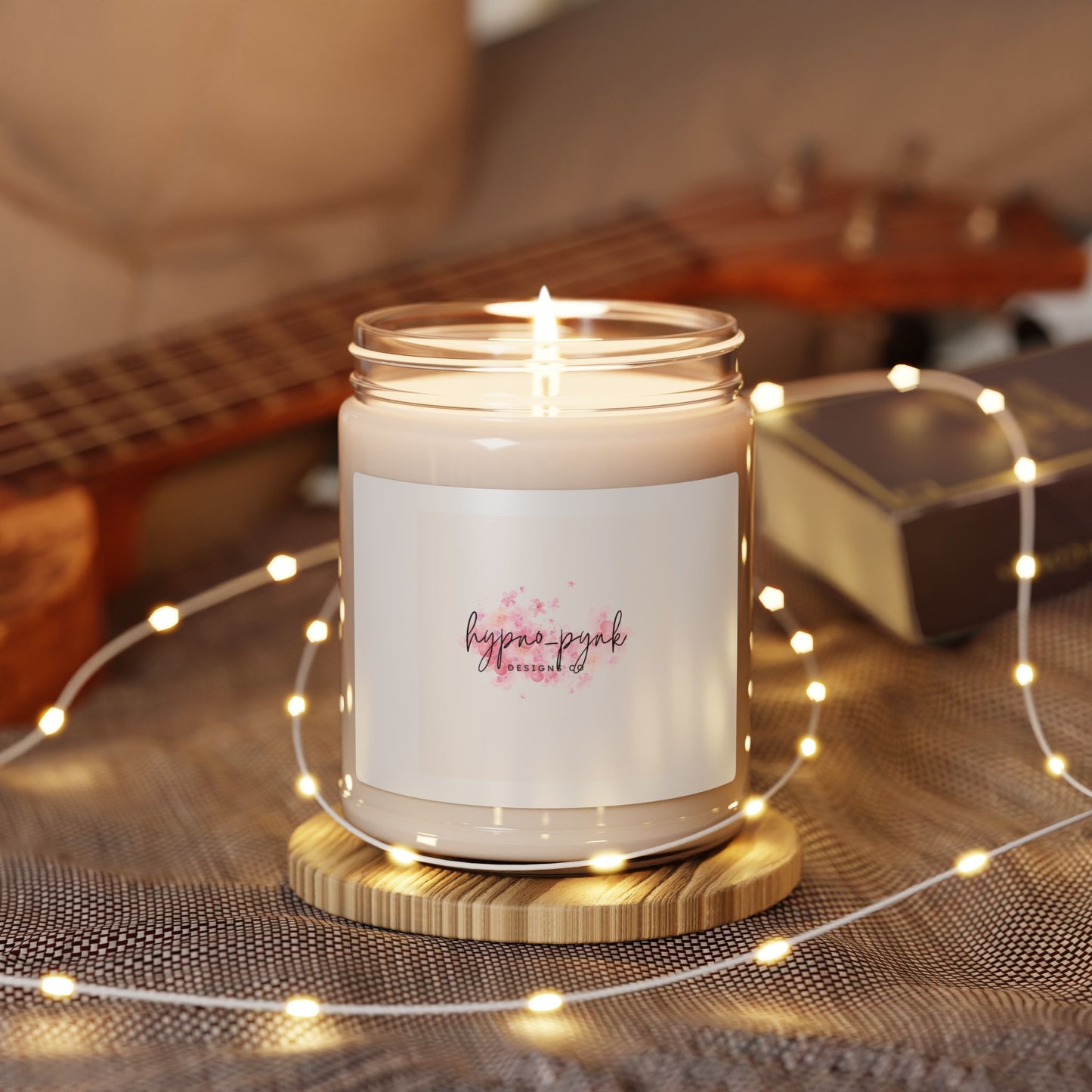 Hypno-Pink Scented Soy Candle, Mindfulness Candle, Aromatherapy Candle, Self-Care Essential